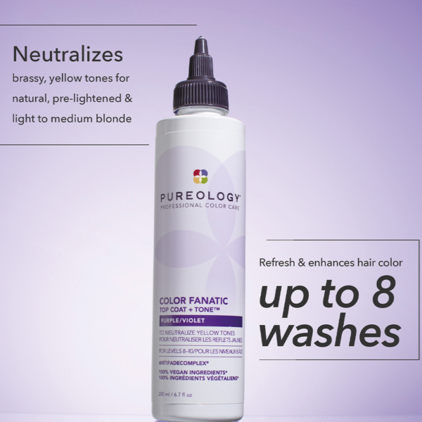 Pureology Color Fanatic Top Coat and Tone Purple (200ml)