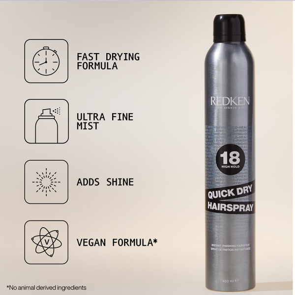 REDKEN QUICK DRY HAIRSPRAY - 400ML